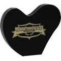 Black Heart Paper Weight ( 5 1/8"x 4 1/4"x 3/8") (Screen Printed)